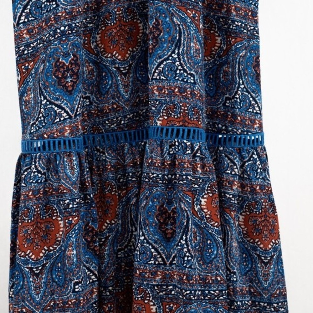 Jack By BB Dakota off shoulder midi printed dress size S - Picture 8 of 11